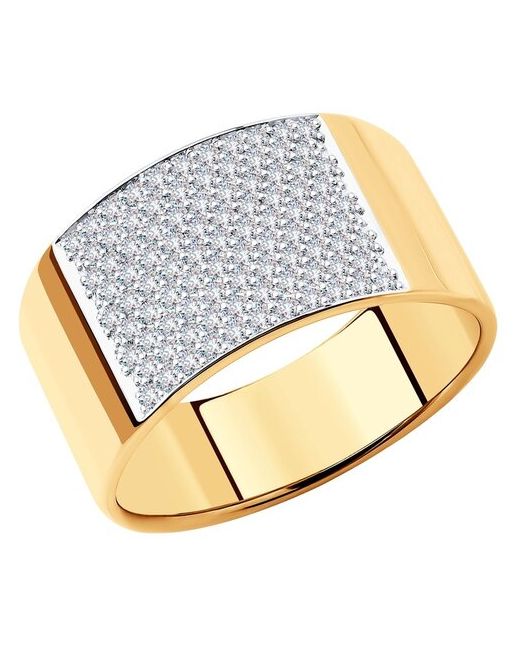 Sokolov Кольцо из золота с бриллиантами 1012189 17.5