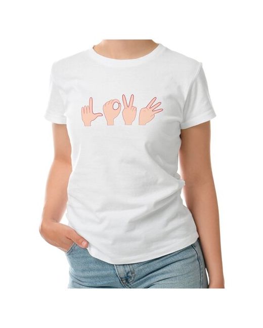 Roly Женская футболка Любовь жестами 2XL