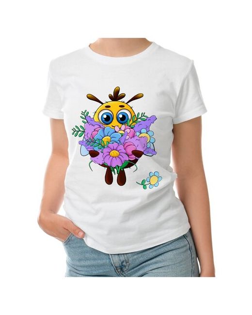 Roly футболка Пчелка с цветами XL темно-