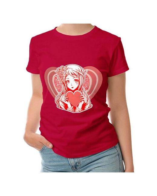 Roly футболка Девушка с сердцем L темно-