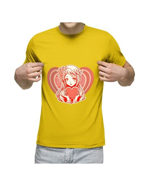 US Basic Мужская футболка Девушка с сердцем L
