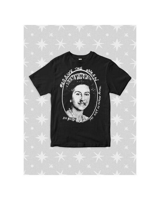 Dream Shirts Футболка Королева Елизавета Sex Pistols Черная M