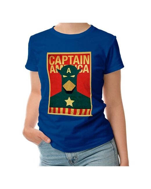 Roly Женская футболка капитан америка постер комикс марвел M