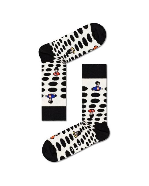 Happy Socks Носки The Beatles 27-29 размер обуви 41-46 Чёрный 9100
