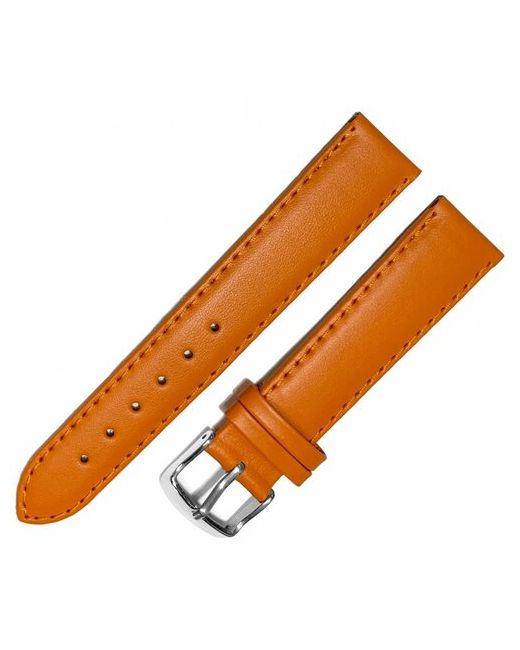 ademar Ремешок 1805-01 оранж Classic кожаный ремень для наручных часов из натуральной кожи 18 м