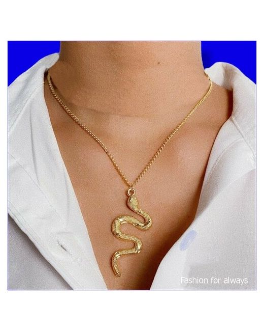 нет Цепочка Колье с подвеской на шею бижутерия змея керамика золотой