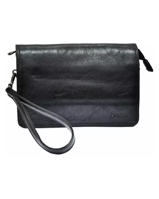 So Much Кошелёк клатч оригинал портмоне авто водительское ручной большой сумка из натуральной кожи кожаный черного цвета на рем