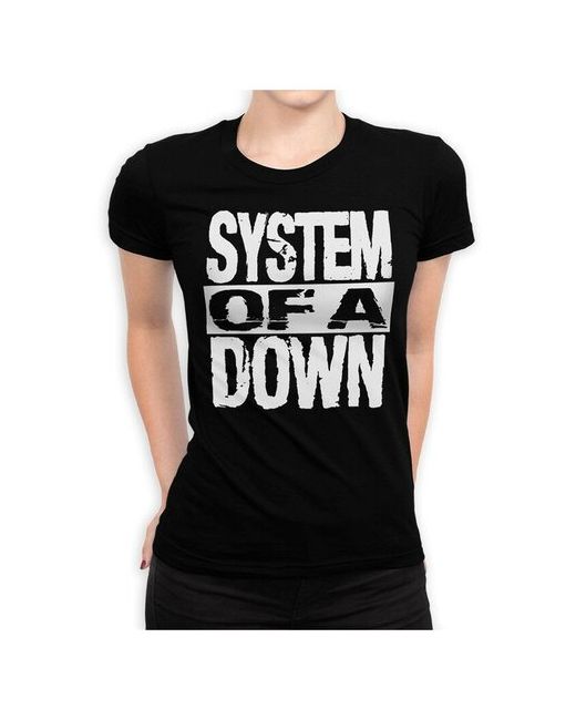 Dream Shirts Футболка с надписью System of a Down Черная L