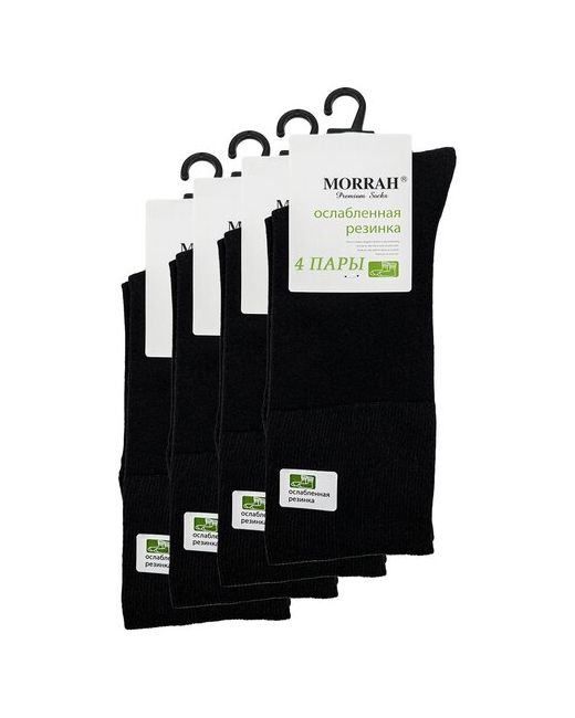 Morrah классические носки черного цвета размер 41-45 комплект 4 пары