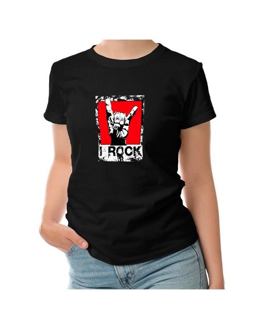 Roly футболка I ROCK символ рок культуры M
