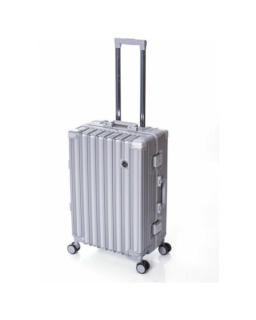 Leegi Пластиковый чемодан на застежке Aluminium Series размер ручная кладь с чехлом