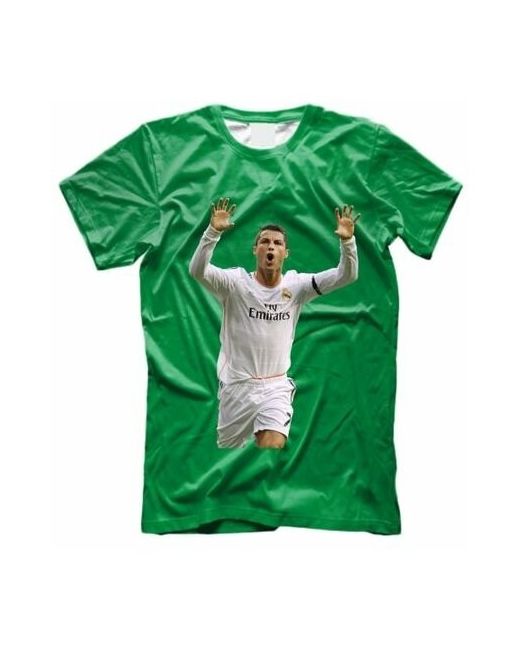 GOODbrelok Футболка Криштиану Роналду Cristiano Ronaldo с полной запечаткой 14 50 XL