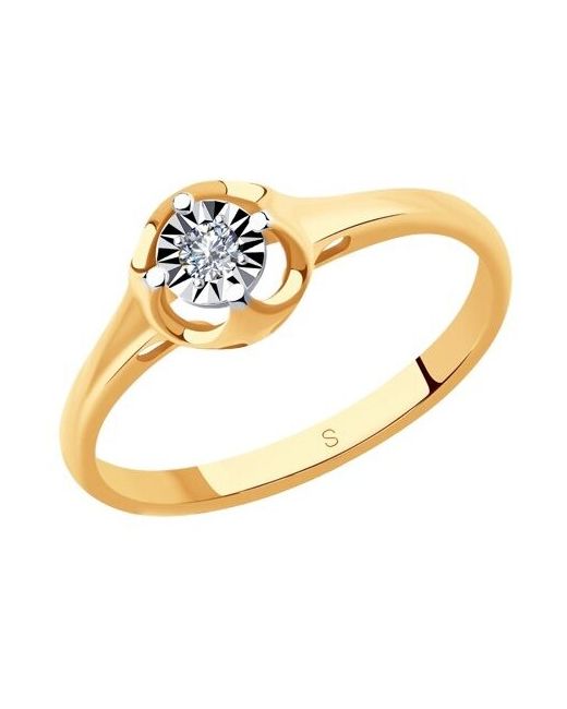 Sokolov Помолвочное кольцо из золота с бриллиантом 1011076 17