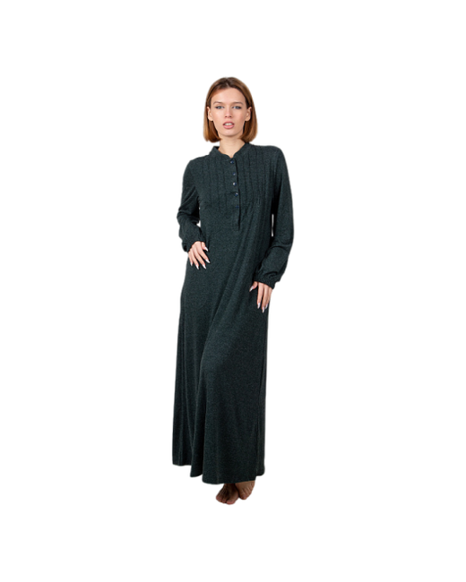 Lilians Платье макси закрытое бордовое размер 50