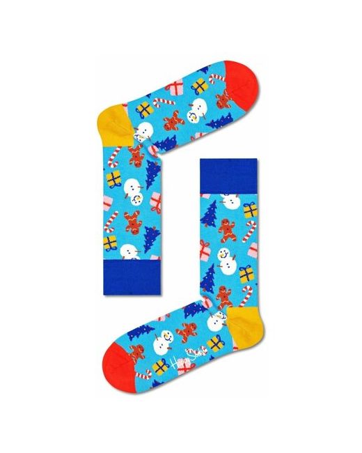 Happy Socks Носки унисекс Bring It On Sock в новогоднем стиле 29