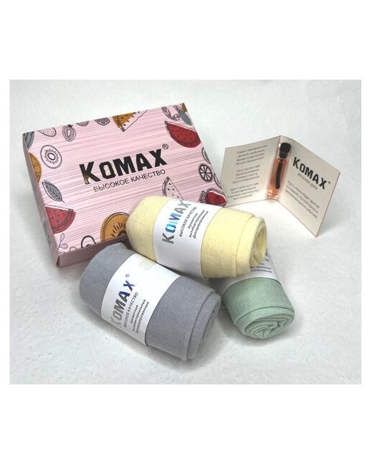 Komax Набор женских дезодорированных носков в подарочной упаковке 3 пары Подарок Размер 37-42.