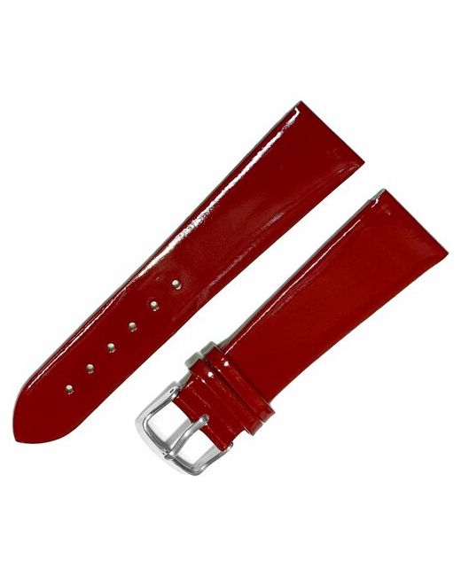 Ardi Ремешок 2203-01 бор ЛАК бордовый тонкий кожаный ремень для наручных часов из натуральной кожи мм лаковый гладкий