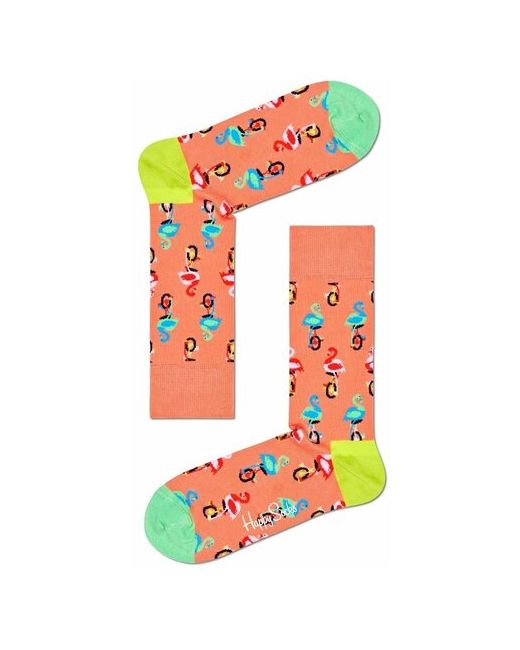 Happy Socks Носки унисекс Flamingo Sock с фламинго на колесах 29 темно-
