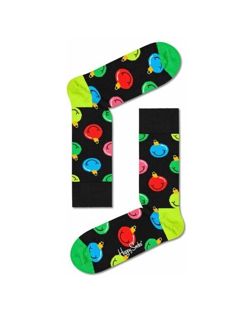 Happy Socks Носки унисекс Jingle Smiley Sock с елочными игрушками 25
