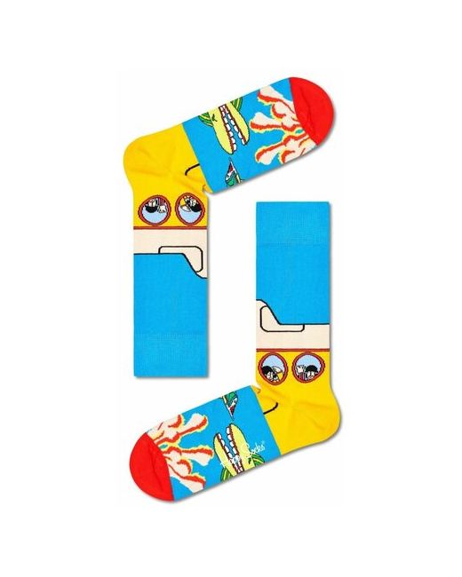 Happy Socks Носки унисекс Beatles Sock с желтой субмариной 25 разноцветный