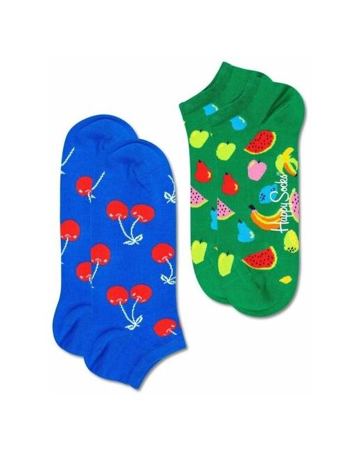 Happy Socks Набор из 2 пар носков 2-Pack Fruit Low Sock с фруктами 25 зеленым
