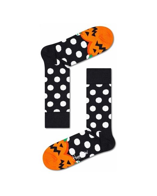 Happy Socks Носки унисекс Halloween Sock с тыквами 29 оранжевым