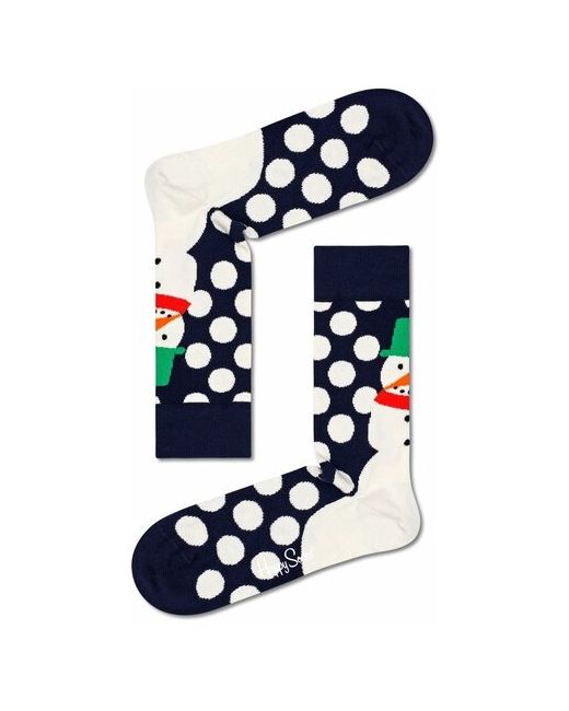 Happy Socks Носки унисекс Jingle Smiley Sock со снеговиком разноцветный 29