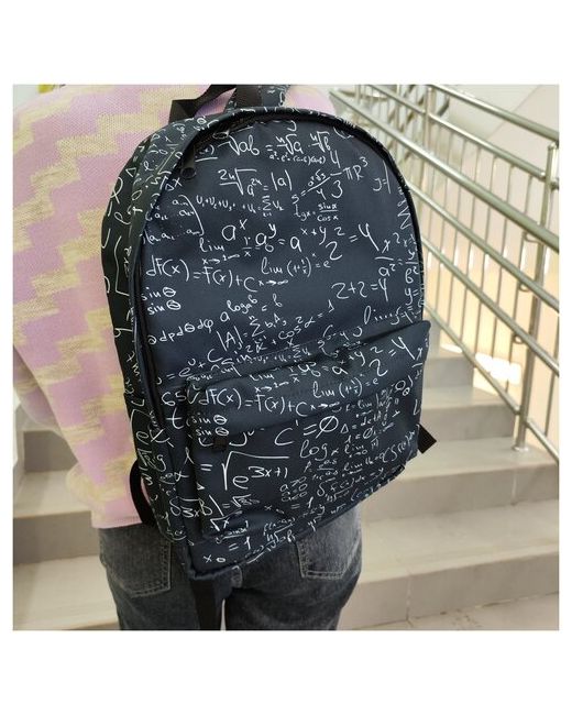 yarkodoma Рюкзак городской черный с принтом классический школьный портфель для девочек-подростков спортивная сумка