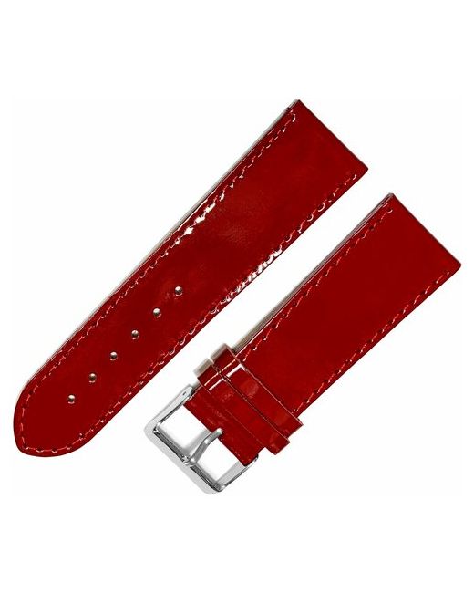 Ardi Ремешок 2402-01 бор ЛАК бордовый тонкий кожаный ремень для женских наручных часов из натуральной кожи мм лаковый