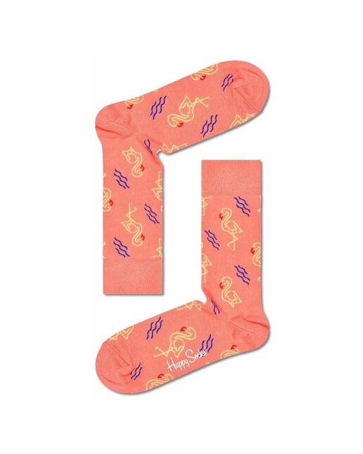Happy Socks Носки унисекс Flamingo Sock с принтом в виде фламинго 29 персиковый