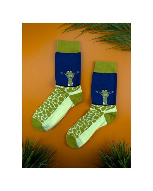 2Beman Носки носки унисекс песочно-желтые с жирафами р.37-42