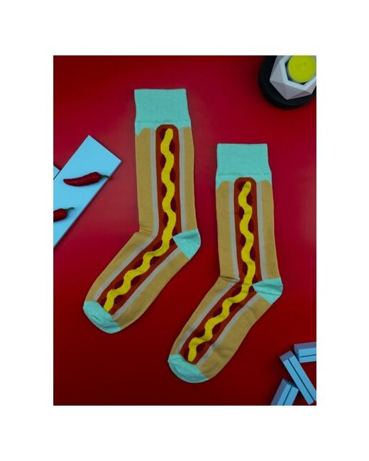2Beman Носки носки унисекс цветные хотдоги р.39-44