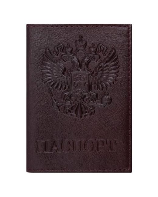 Mivis Обложка для паспорта натуральная кожа Virginia Герб темно BG 237199