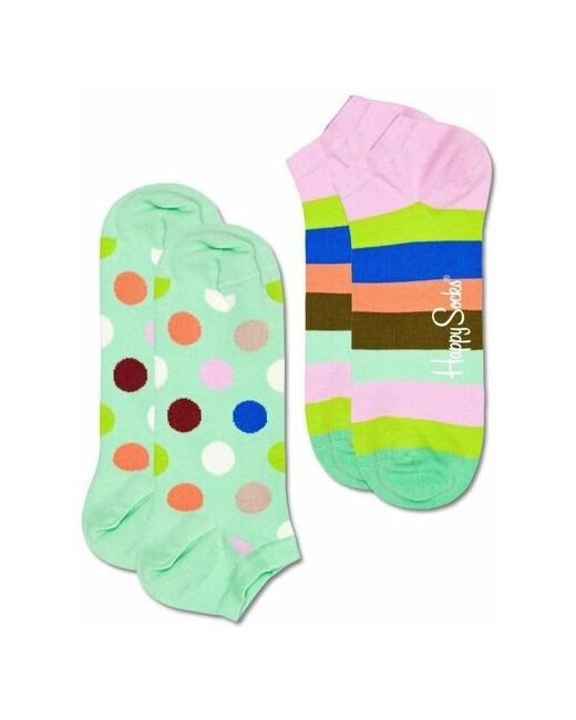 Happy Socks Набор из 2 пар низких носков 2-Pack Big Dot Stripe Low Sock 25 разноцветный