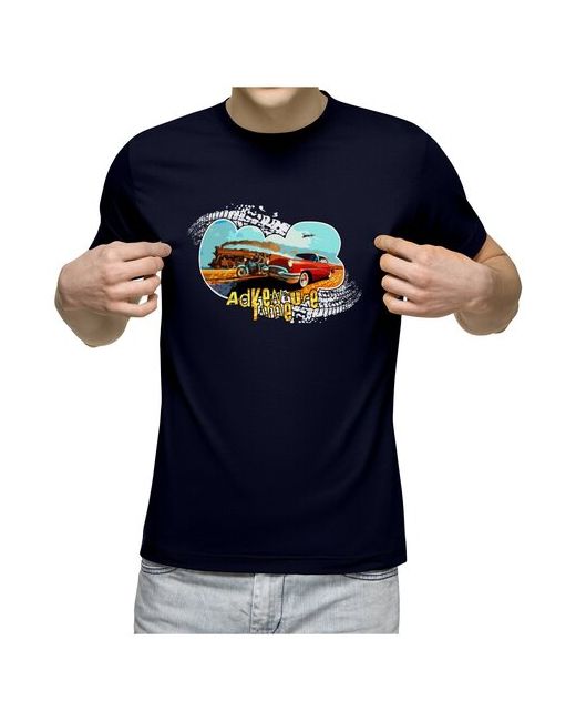 US Basic футболка Adventure time время приключений рисунок с авто 2XL