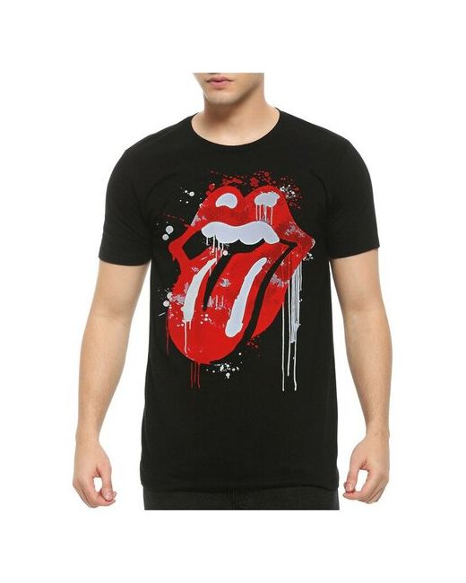 Dream Shirts Футболка с принтом The Rolling Stones Роллинг Стоунз Черная 3XL