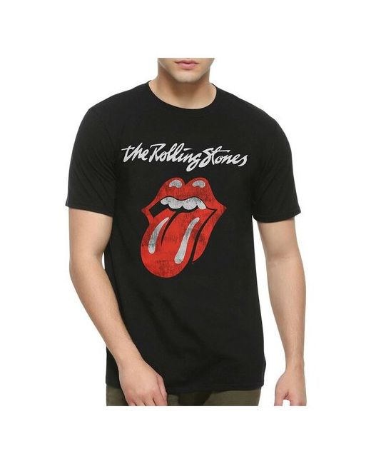 Dream Shirts Футболка с принтом The Rolling Stones Роллинг Стоунз Черная M
