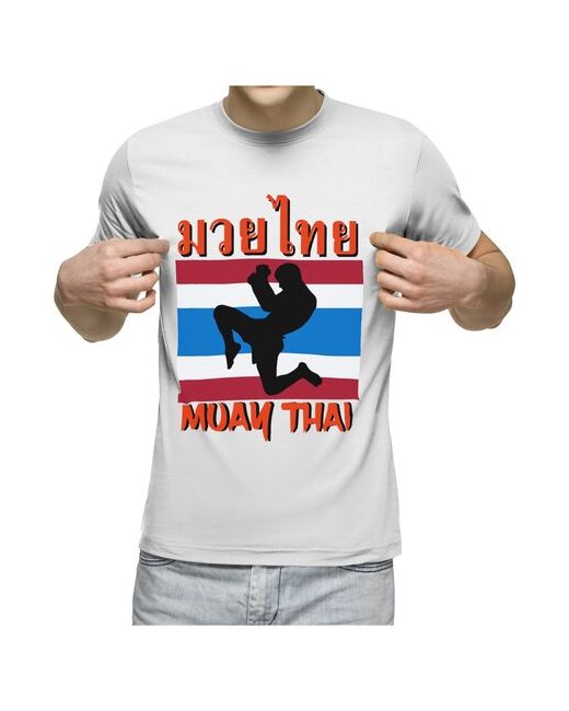 US Basic футболка MUAY THAI тайский бокс S темно-