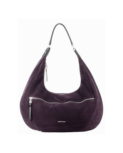 Fiato Женская удлиненная сумка-багет из натуральной замши