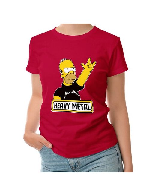 Roly футболка heavy metal гомер симпсоны металл M