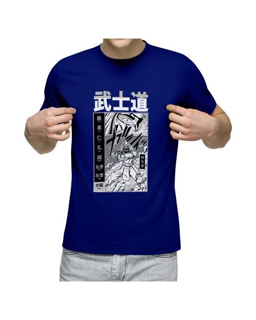 US Basic футболка Аниме комикс Бусидо Самурай M темно-