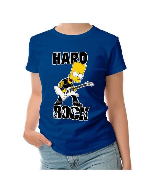 Roly футболка HARD ROCK барт музыка гитара симпсоны S темно-