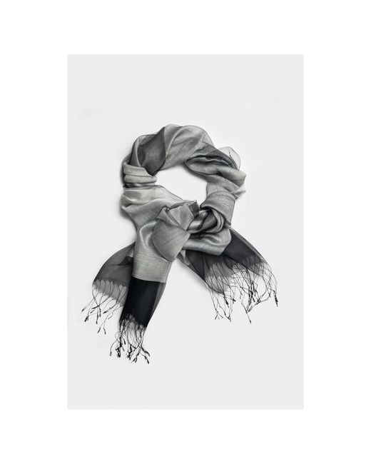 Gin Lav шелковый палантин шарф платок на шею шарфик