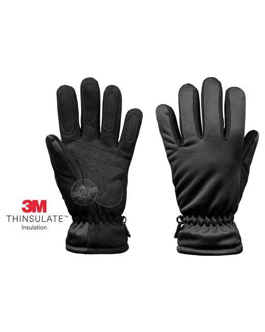 нет Зимние флисовые перчатки Иней с усиливающими накладками из полиуретана и утеплителем 3M Тинсулейт Thinsulate 11 размер