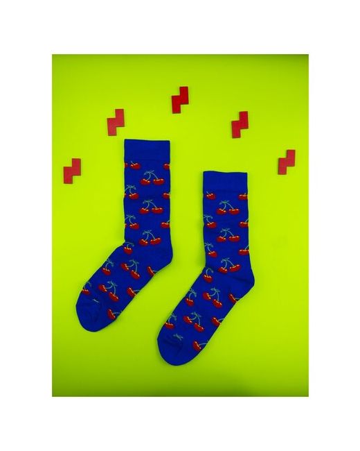 2Beman Носки носки унисекс яркие с вишенками размер 38-45