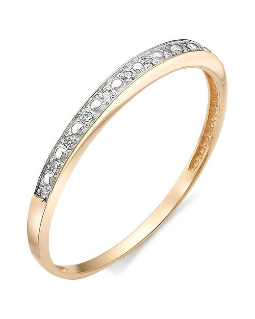 Алькор Золотое кольцо с бриллиантами 12293-100