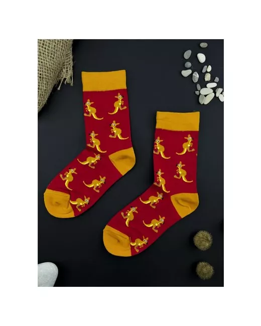 2Beman Носки носки красные с кенгуру р.38-43