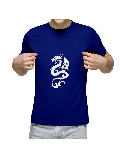 US Basic футболка белый дракон S