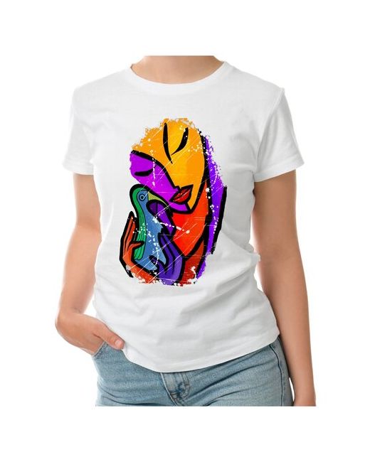 Roly футболка Абстракция Женщина и птица S