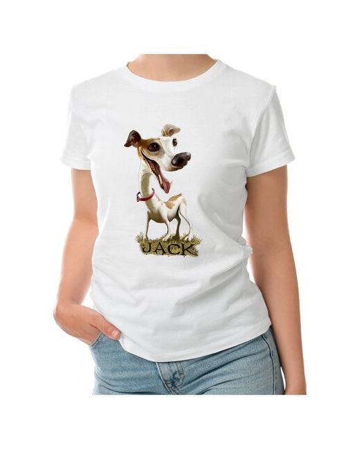 Roly футболка JACK Джек рассел собака животные прикольные XL темно-